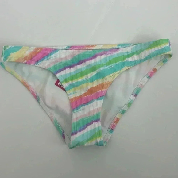 NWT Xhilaration Cheeky Bikini Bottoms Rainbow Pattern - Picture 1 of 6